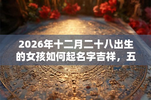 2026年十二月二十八出生的女孩如何起名字吉祥,五行属什么 2026年十二月二十八出生的女孩如何起名字吉祥,五行属什么
