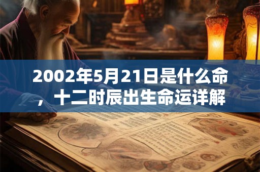 2002年5月21日是什么命，十二时辰出生命运详解