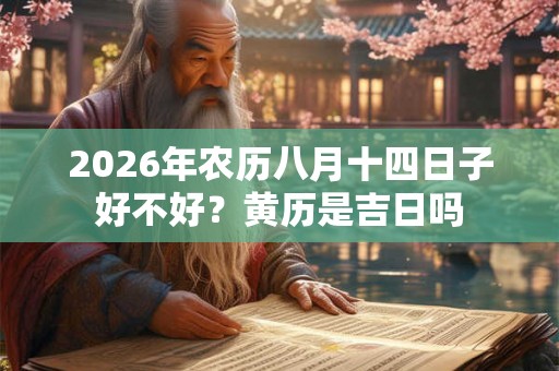 2026年农历八月十四日子好不好？黄历是吉日吗
