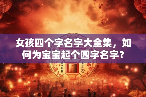 女孩四个字名字大全集，如何为宝宝起个四字名字？