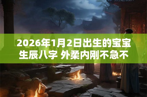 2026年1月2日出生的宝宝生辰八字 外柔内刚不急不躁