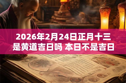 2026年2月24日正月十三是黄道吉日吗 本日不是吉日