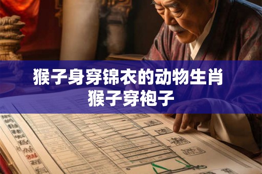 猴子身穿锦衣的动物生肖 猴子穿袍子 猴子身穿锦衣的动物生肖 猴子穿袍子