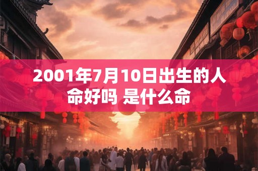 2001年7月10日出生的人命好吗 是什么命