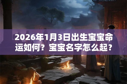 2026年1月3日出生宝宝命运如何？宝宝名字怎么起？