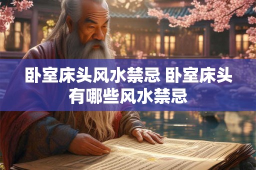 卧室床头风水禁忌 卧室床头有哪些风水禁忌
