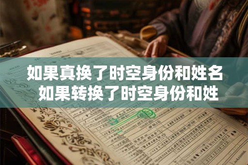 如果真换了时空身份和姓名  如果转换了时空身份和姓名