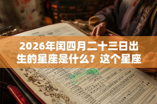 2026年闰四月二十三日出生的星座是什么?这个星座有什么缺点? 2026年闰四月二十三日出生的星座是什么?这个星座有什么缺点?
