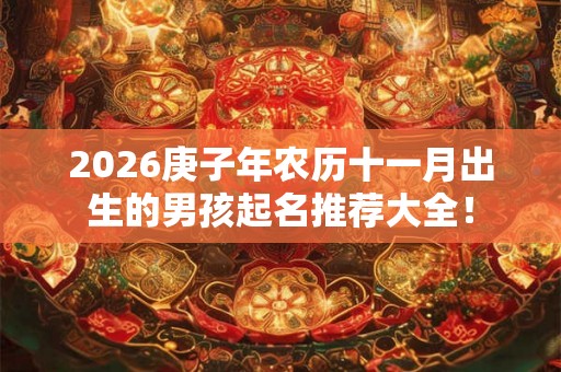 2026庚子年农历十一月出生的男孩起名推荐大全！