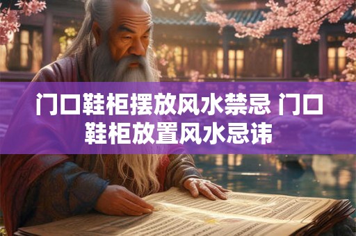 门口鞋柜摆放风水禁忌 门口鞋柜放置风水忌讳