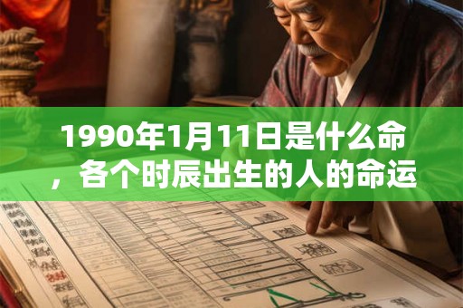 1990年1月11日是什么命，各个时辰出生的人的命运