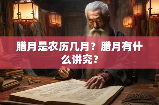 腊月是农历几月？腊月有什么讲究？