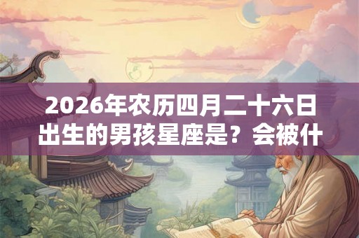 2026年农历四月二十六日出生的男孩星座是？会被什么女生吸引？