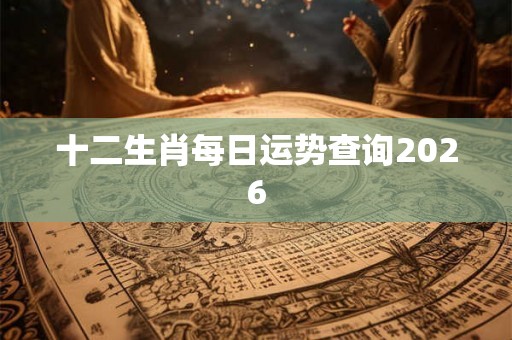 十二生肖每日运势查询2026 十二生肖每日运势查询2026