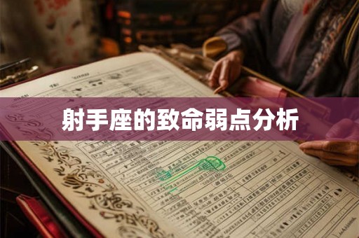射手座的致命弱点分析