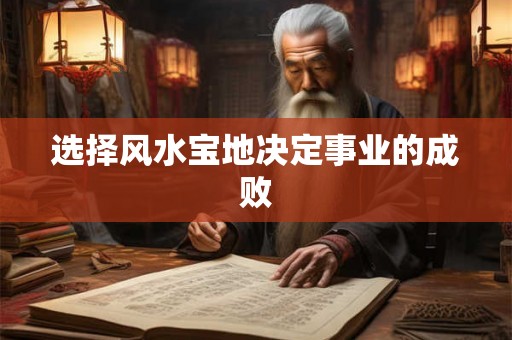 选择风水宝地决定事业的成败