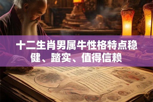 十二生肖男属牛性格特点稳健、踏实、值得信赖