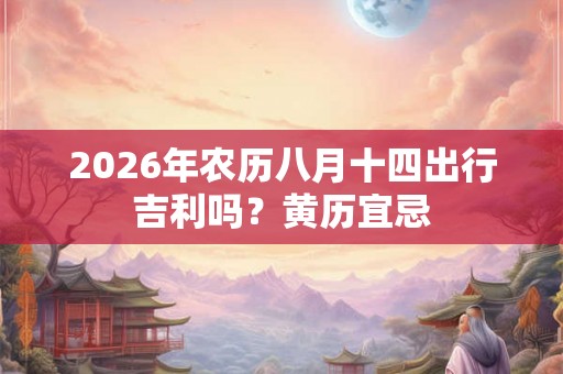 2026年农历八月十四出行吉利吗？黄历宜忌