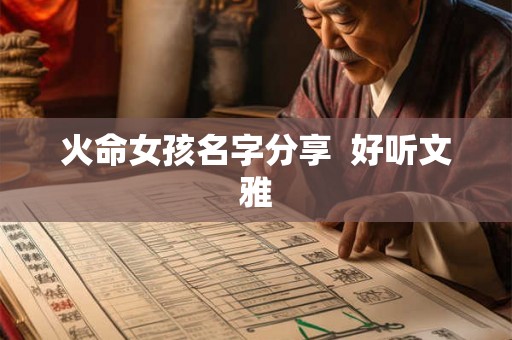 火命女孩名字分享 好听文雅 火命女孩名字分享 好听文雅