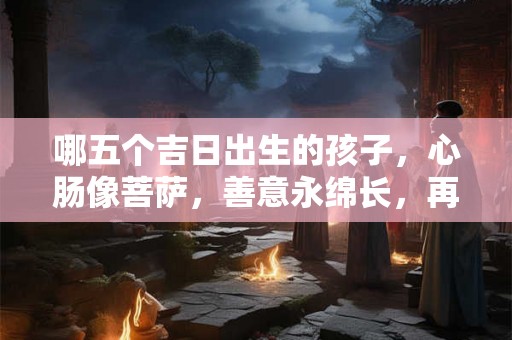 哪五个吉日出生的孩子，心肠像菩萨，善意永绵长，再困难也能翻身！