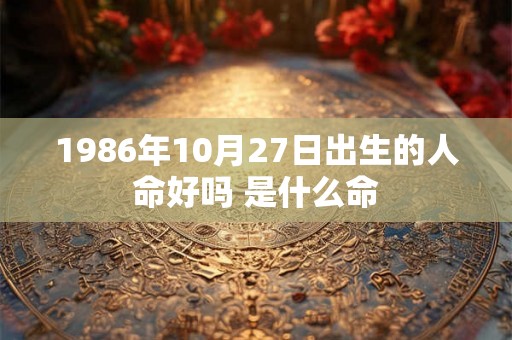 1986年10月27日出生的人命好吗 是什么命