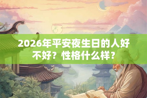 2026年平安夜生日的人好不好？性格什么样？