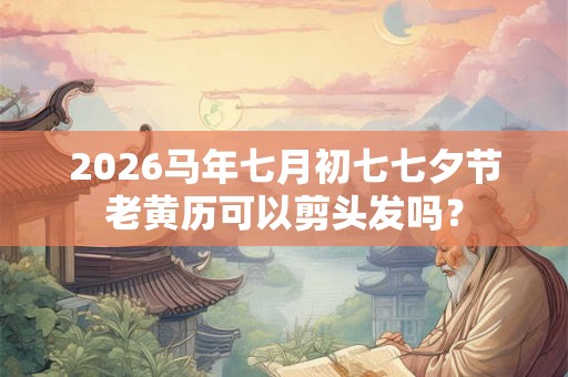 2026马年七月初七七夕节老黄历可以剪头发吗？