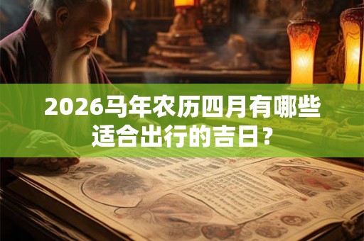 2026马年农历四月有哪些适合出行的吉日？