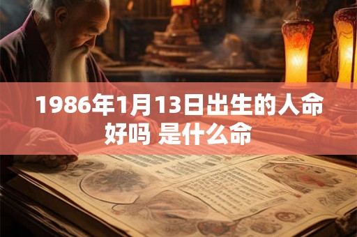 1986年1月13日出生的人命好吗 是什么命 1986年1月13日出生的人命好吗 是什么命