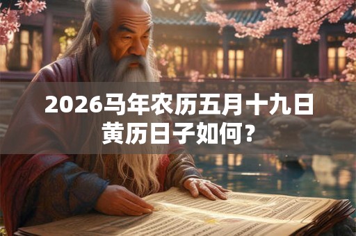 2026马年农历五月十九日黄历日子如何？