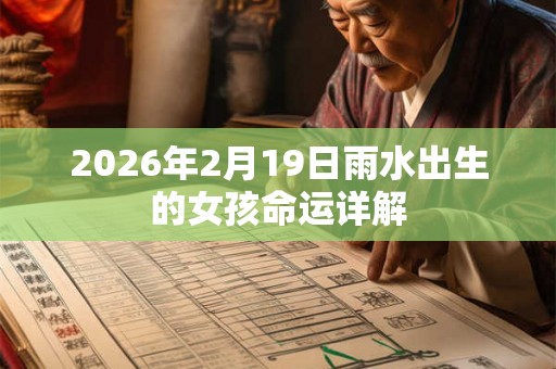 2026年2月19日雨水出生的女孩命运详解 2026年2月19日雨水出生的女孩命运详解