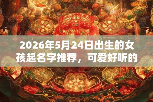 2026年5月24日出生的女孩起名字推荐，可爱好听的名字精选