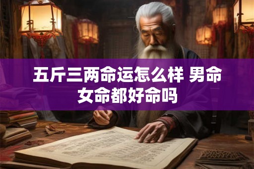 五斤三两命运怎么样 男命女命都好命吗 五斤三两命运怎么样 男命女命都好命吗