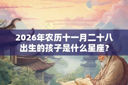 2026年农历十一月二十八出生的孩子是什么星座? 2026年农历十一月二十八出生的孩子是什么星座?