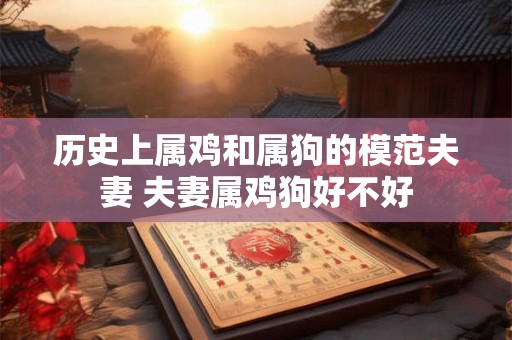 历史上属鸡和属狗的模范夫妻 夫妻属鸡狗好不好 历史上属鸡和属狗的模范夫妻 夫妻属鸡狗好不好