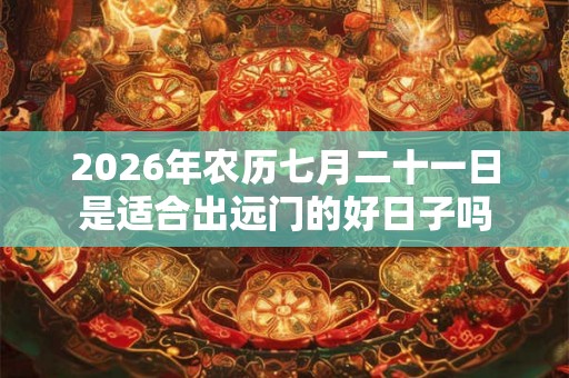 2026年农历七月二十一日是适合出远门的好日子吗