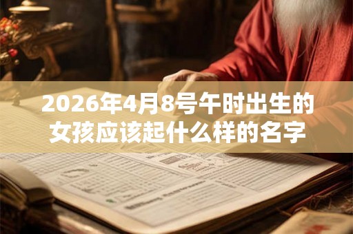 2026年4月8号午时出生的女孩应该起什么样的名字