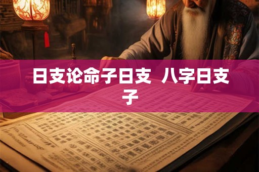 日支论命子日支  八字日支子