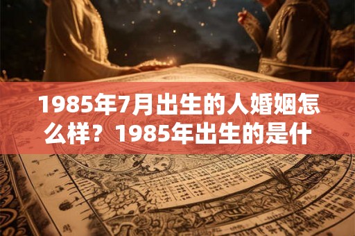 1985年7月出生的人婚姻怎么样？1985年出生的是什么命？