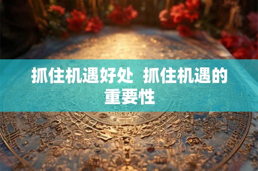 抓住机遇好处  抓住机遇的重要性