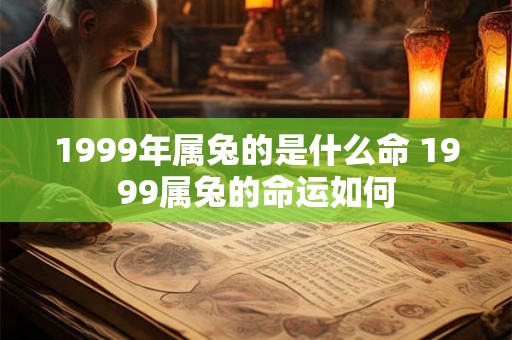 1999年属兔的是什么命 1999属兔的命运如何