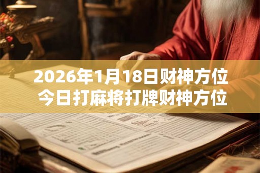 2026年1月18日财神方位 今日打麻将打牌财神方位