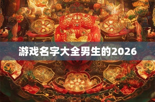 游戏名字大全男生的2026