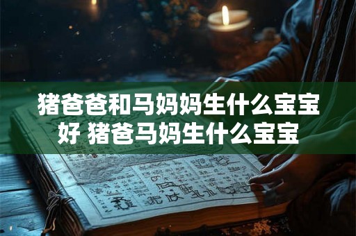 猪爸爸和马妈妈生什么宝宝好 猪爸马妈生什么宝宝