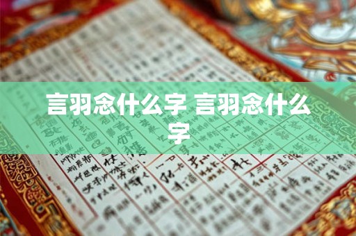 言羽念什么字 言羽念什么字