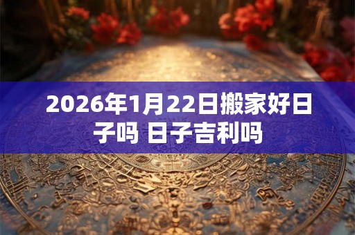 2026年1月22日搬家好日子吗 日子吉利吗