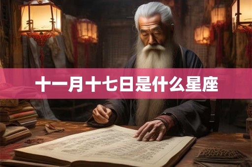 十一月十七日是什么星座