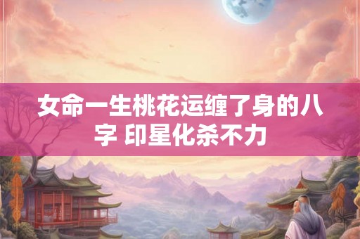 女命一生桃花运缠了身的八字 印星化杀不力