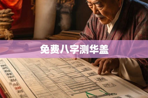 免费八字测华盖