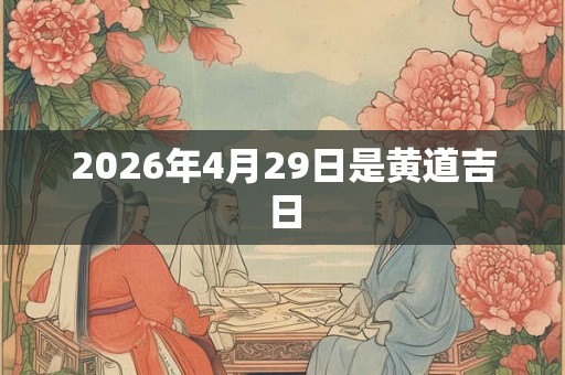 2026年4月29日是黄道吉日